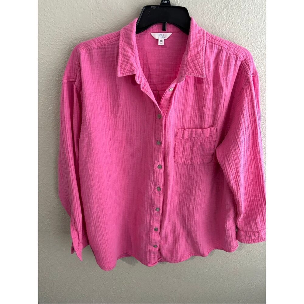 ❤️Time & Tru Double Cloth Long Sleeve Shirt XXL